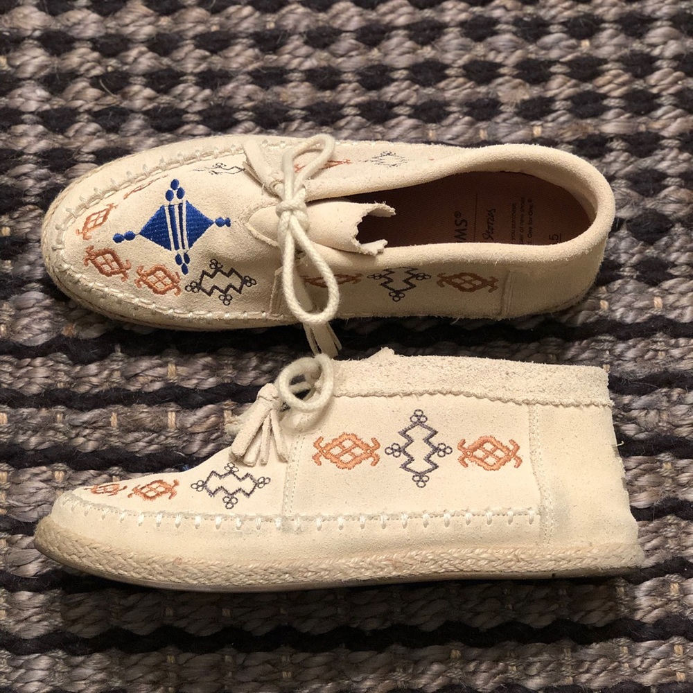 TOMS x & Other Stories suede moccasins